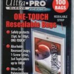 Pack of 100 Ultra Pro One Touch Resealable Poly Bags Sleeves for Card Holder